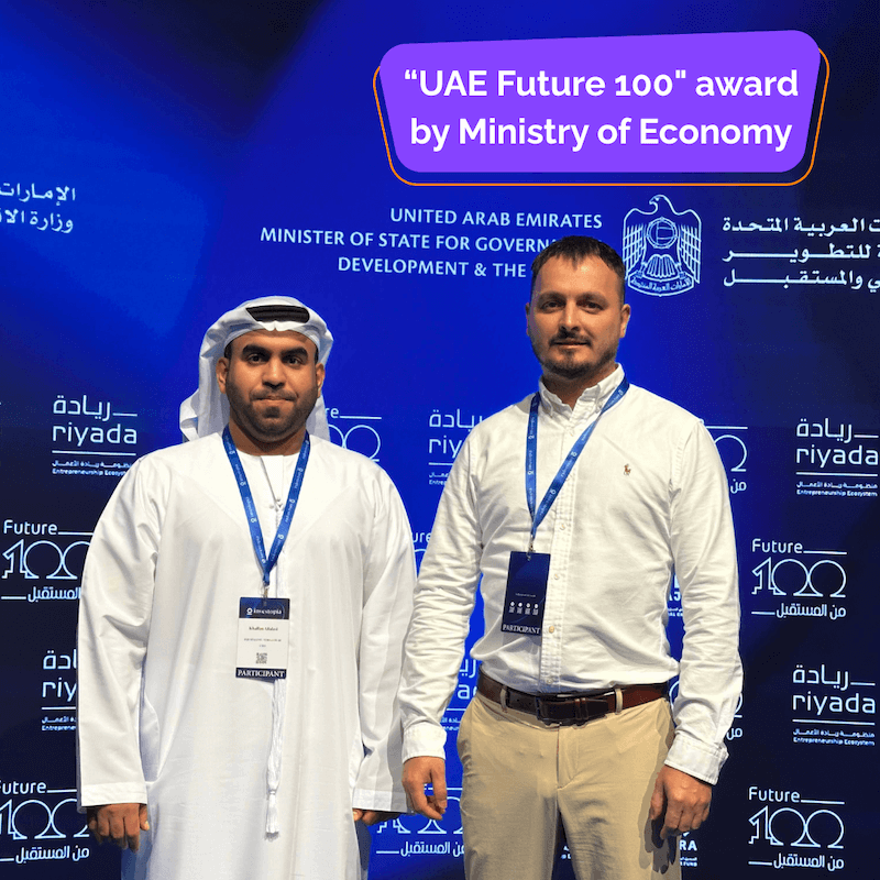 UAE Future 100 award by Ministry of Economy